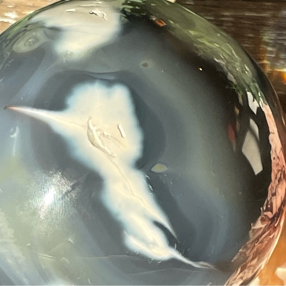 Orca Agate Crystal Sphere - Picture 10 of 14